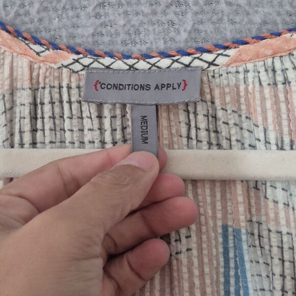 Conditions Apply Women's Cotton Puff Sleeves V-Neck Gabrieliya Maxi Dress M - Picture 2 of 9